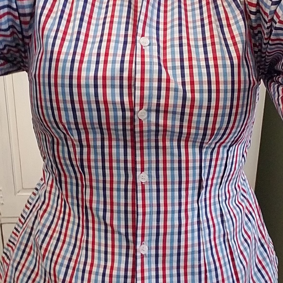 Greysn- red, white and blues button down - Picture 2 of 8